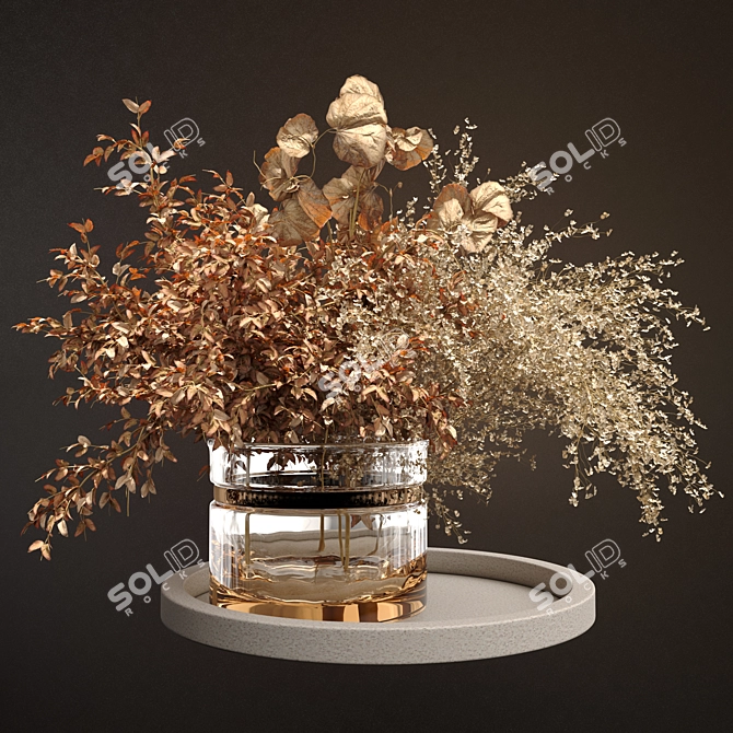 Artisanal Dried Flowers Collection 3D model image 11