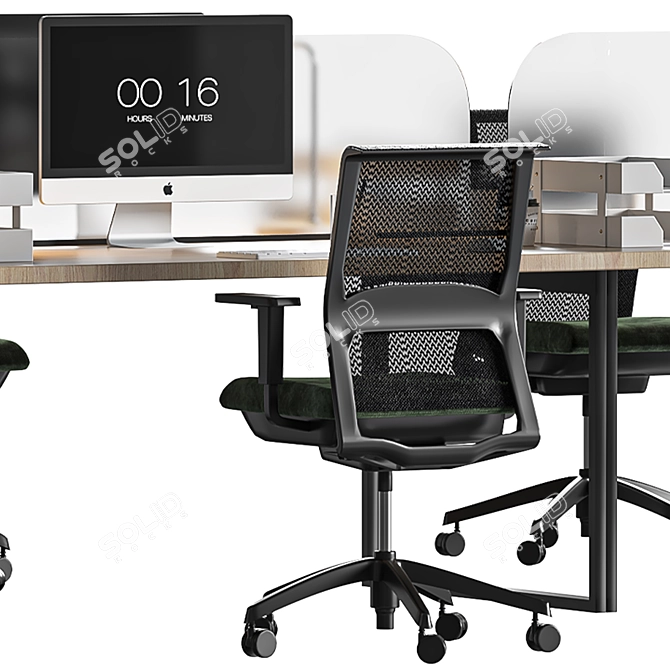 Modern Oval Office Set 2015 3D model image 4