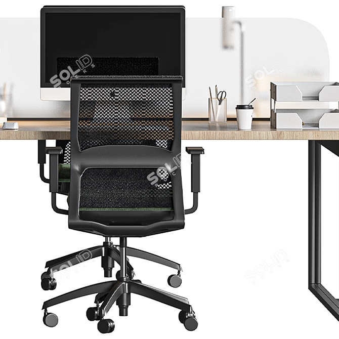 Modern Oval Office Set 2015 3D model image 5