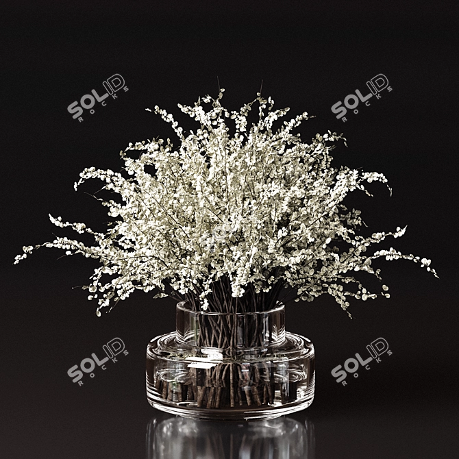 Pampas Branch Bouquet Set 3D model image 6