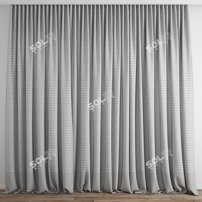 Detailed Curtain Model Archive Set 3D model image 3