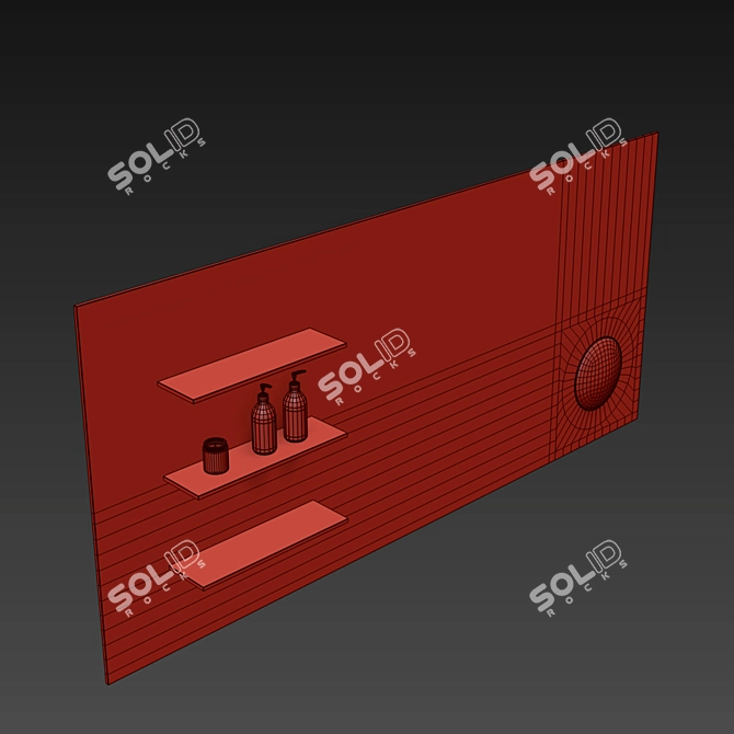 Sable Mirror with Magnifier 3D model image 2