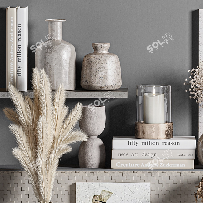 Vintage-inspired Decor Set 2020 3D model image 2