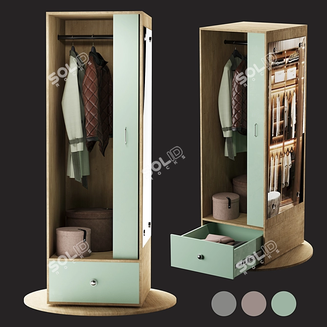 Storage Mirror Combo 3-in-1 3D model image 1