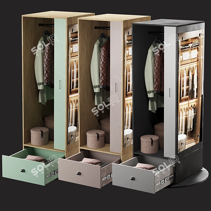 Storage Mirror Combo 3-in-1 3D model image 2