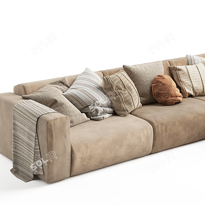 fonQ Move Corner Sofa: Stylish Comfort 3D model image 3