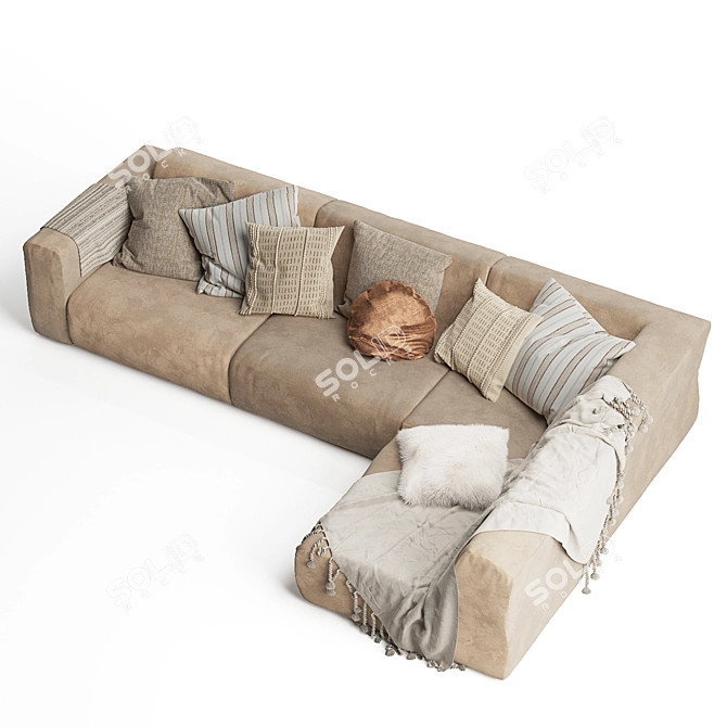 fonQ Move Corner Sofa: Stylish Comfort 3D model image 4