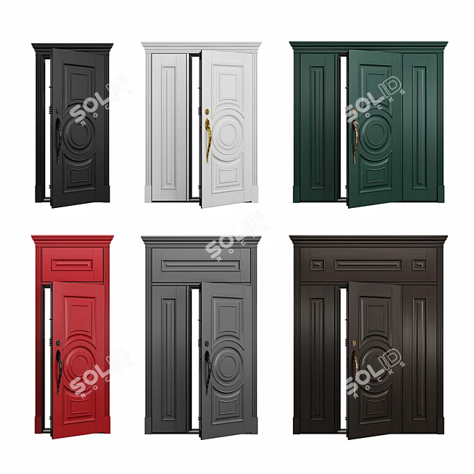 Versatile Argo Diablo Door Collection 3D model image 2