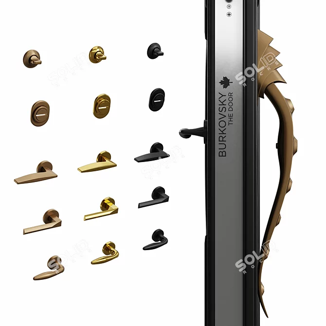 Versatile Argo Diablo Door Collection 3D model image 4