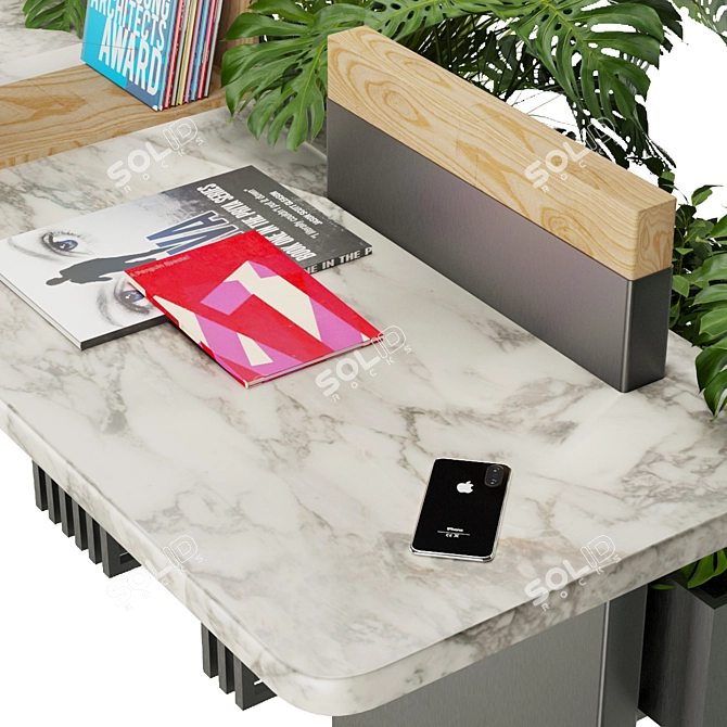 Sleek Pothos Plant 3D Model 3D model image 3