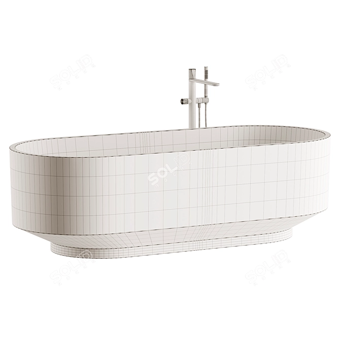 Gumdesign Borghi Freestanding Bath 3D model image 4