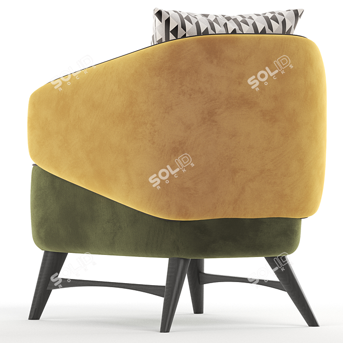 Modern Dot Armchair 3D Model 3D model image 3