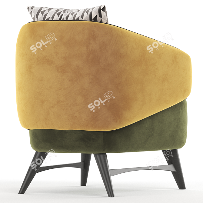 Modern Dot Armchair 3D Model 3D model image 4