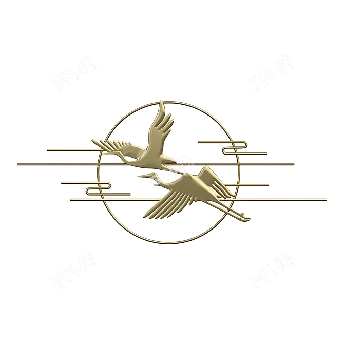 Imperium Loft Bird Wall Decor 3D model image 1