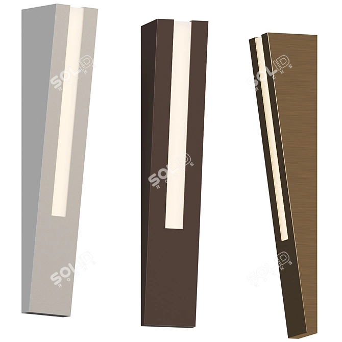 Modern Outdoor Wall Sconce 3D model image 1