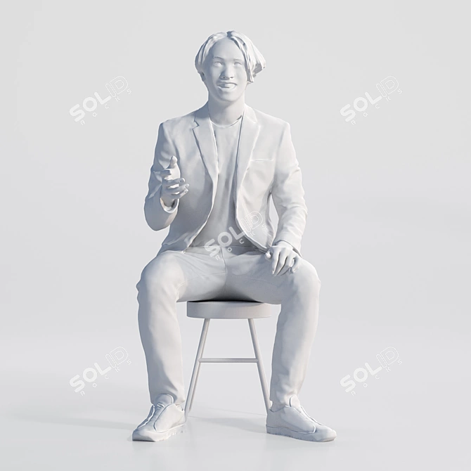 High-Quality 3D Character Model 3D model image 3