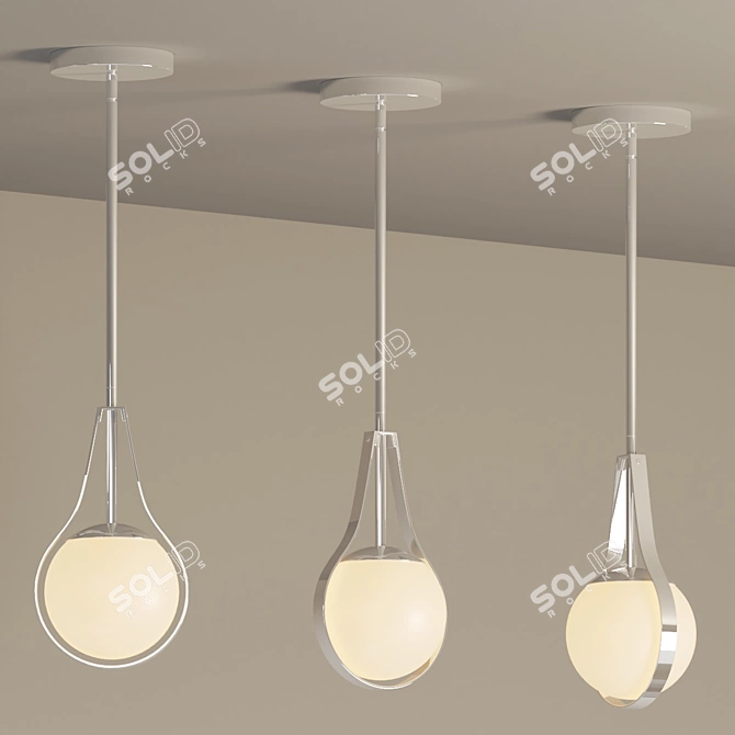 Pearl-inspired Mini Pendant Light 3D model image 2