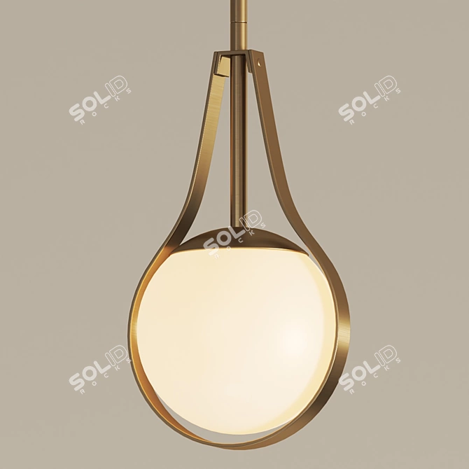 Pearl-inspired Mini Pendant Light 3D model image 3