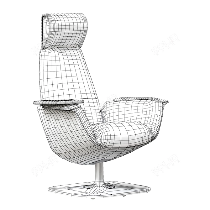 Designer Armchairs from MASSAUD 3D model image 6