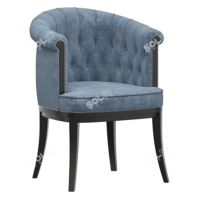 Elegant Logan Armchair - MilanSofa 3D model image 1