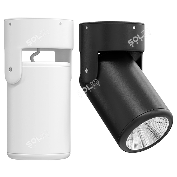 Adjustable Downlight Spotlight for Precise Lighting 3D model image 1