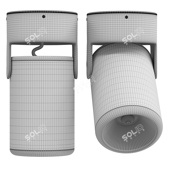 Adjustable Downlight Spotlight for Precise Lighting 3D model image 4