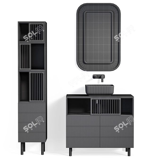 Bathroom Vanity Set Pilpao by La Redoute 3D model image 4