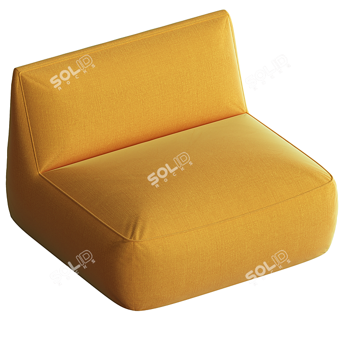 Contemporary Ginosa Armchair Design 3D model image 2