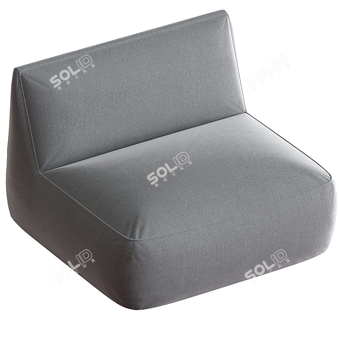 Contemporary Ginosa Armchair Design 3D model image 3