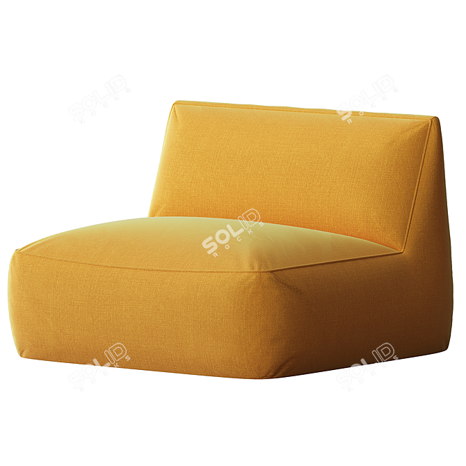 Contemporary Ginosa Armchair Design 3D model image 4