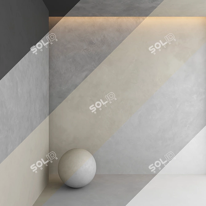 Seamless Decorative Plaster Texture 3D model image 3