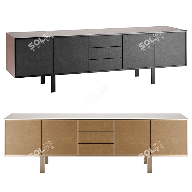 Elegant Aliante Sideboard Fasem 3D model image 1