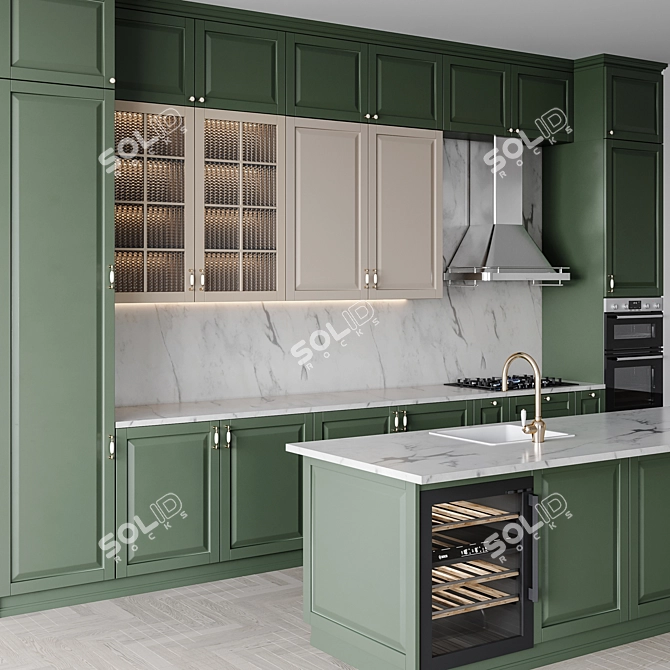 Scandi Kitchen Dream03 3D model image 3