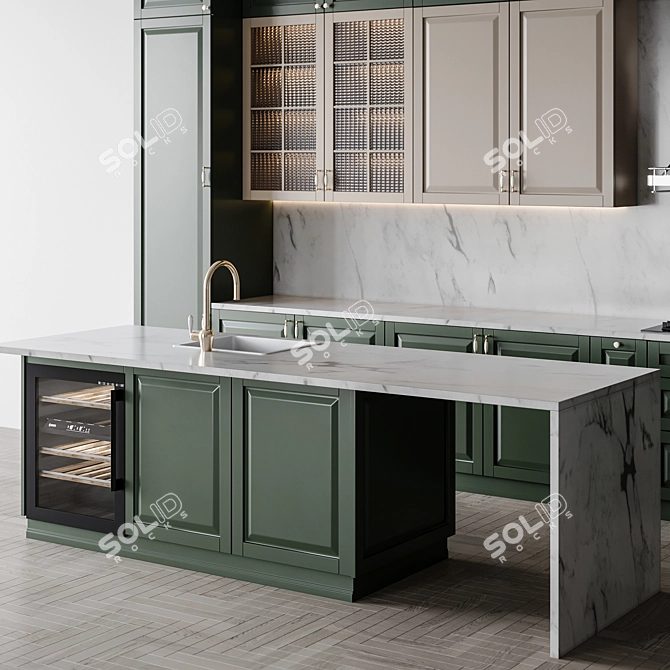 Scandi Kitchen Dream03 3D model image 6