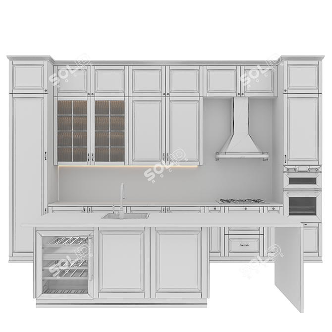 Scandi Kitchen Dream03 3D model image 7