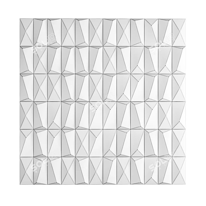 Elegant Arpege Blanc Wall Tiles 3D model image 6