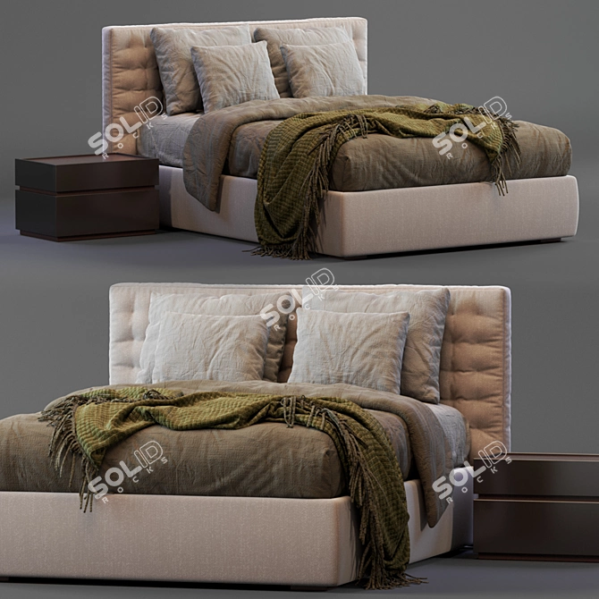 Modern Md_House_Bed_Style 3D model image 7