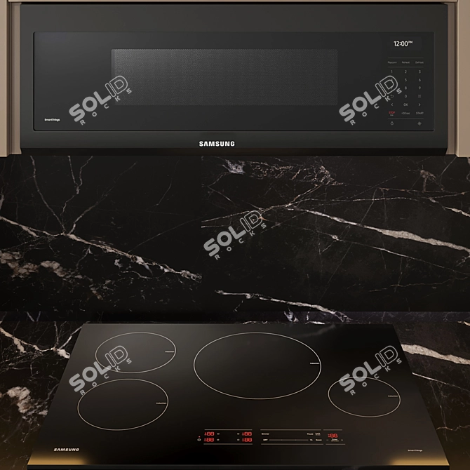 Modern Samsung Kitchen Set 3D model image 3