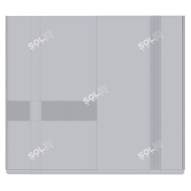 Modern Sliding Wardrobe | Modalife 3D model image 3