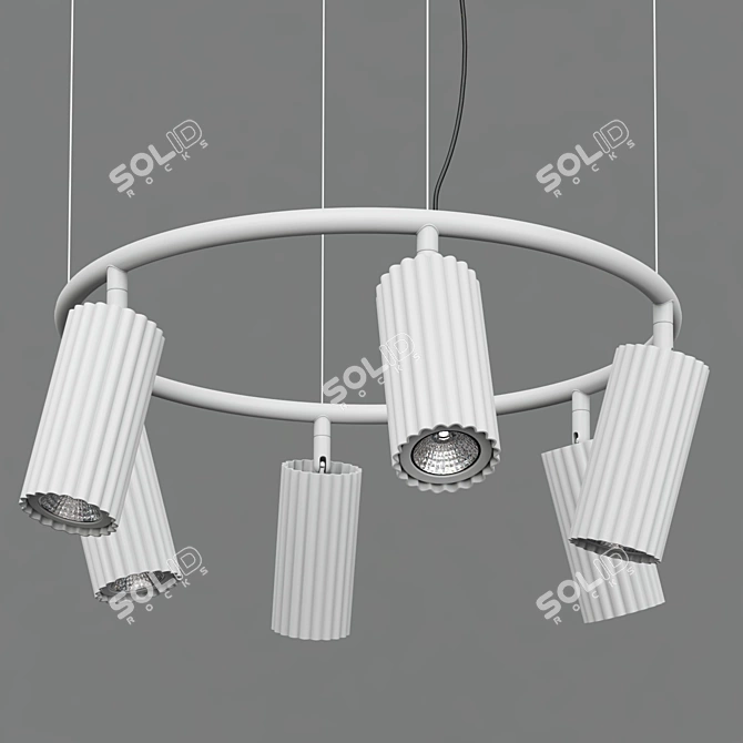 Elegant Maisy Collection Lamps 3D model image 5