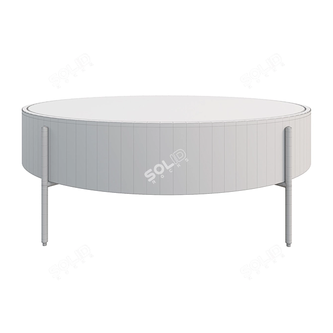 Elegant Canon Marble Coffee Table 3D model image 2