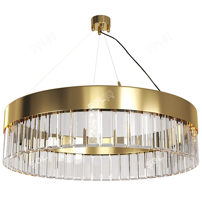 Elegant Solaris Pendant Lighting Fixture 3D model image 1