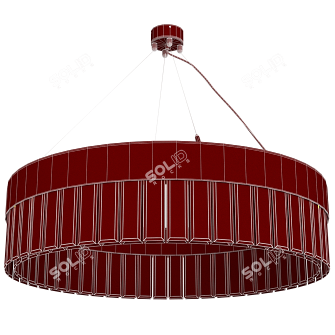 Elegant Solaris Pendant Lighting Fixture 3D model image 3