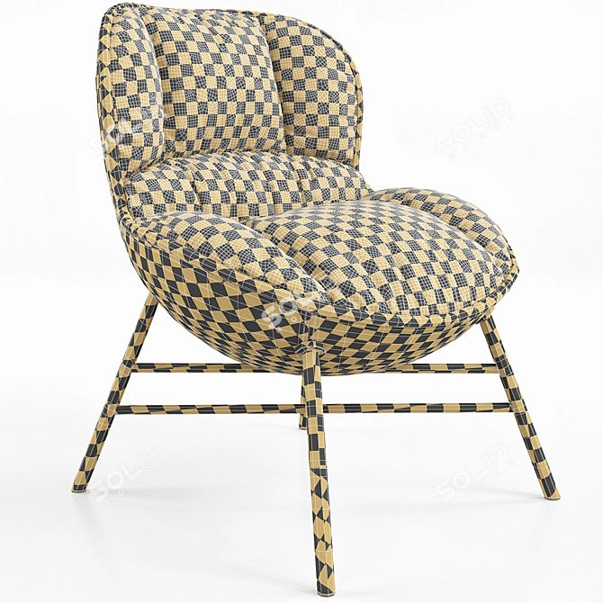 Realistic Softy Armchair 3D Model 3D model image 4