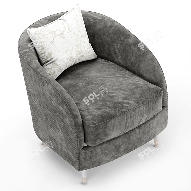 Sophisticated Farrah Caracole Chair 3D model image 4