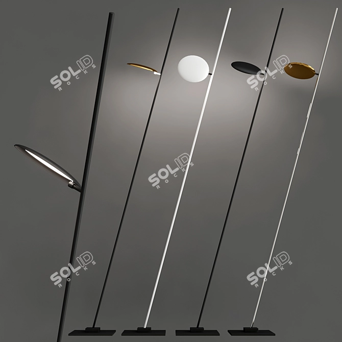 Catellani & Smith LED Floor Lamp 3D model image 2