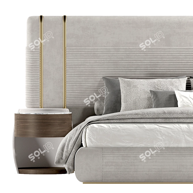 Modern Capital Collection Frey Bed 3D model image 3