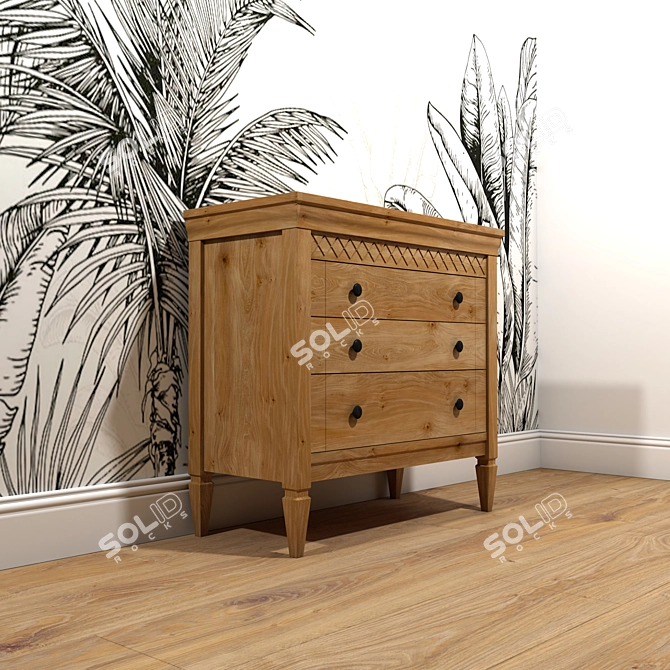  Nordica 6-Drawer Chest 3D model image 2