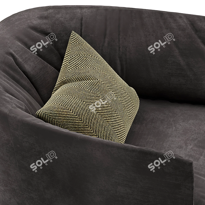 Poliform Santa Monica Armchair 3D model image 4