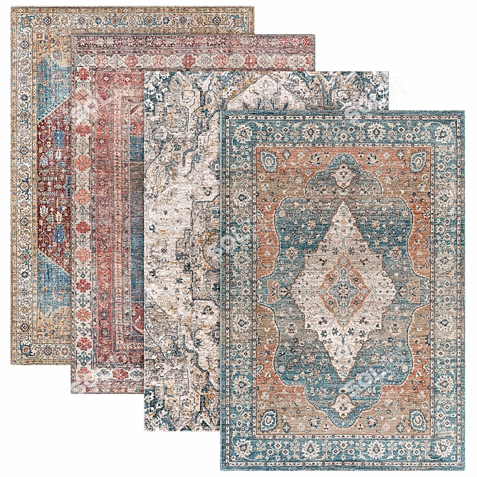 Timeless Elegance Carpet Collection 3D model image 1